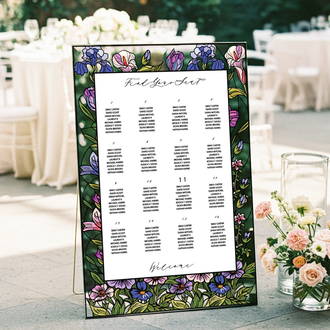 Find Your Seat Mirror Sign, Custom Wedding Seating Chart - SpeedyOrders