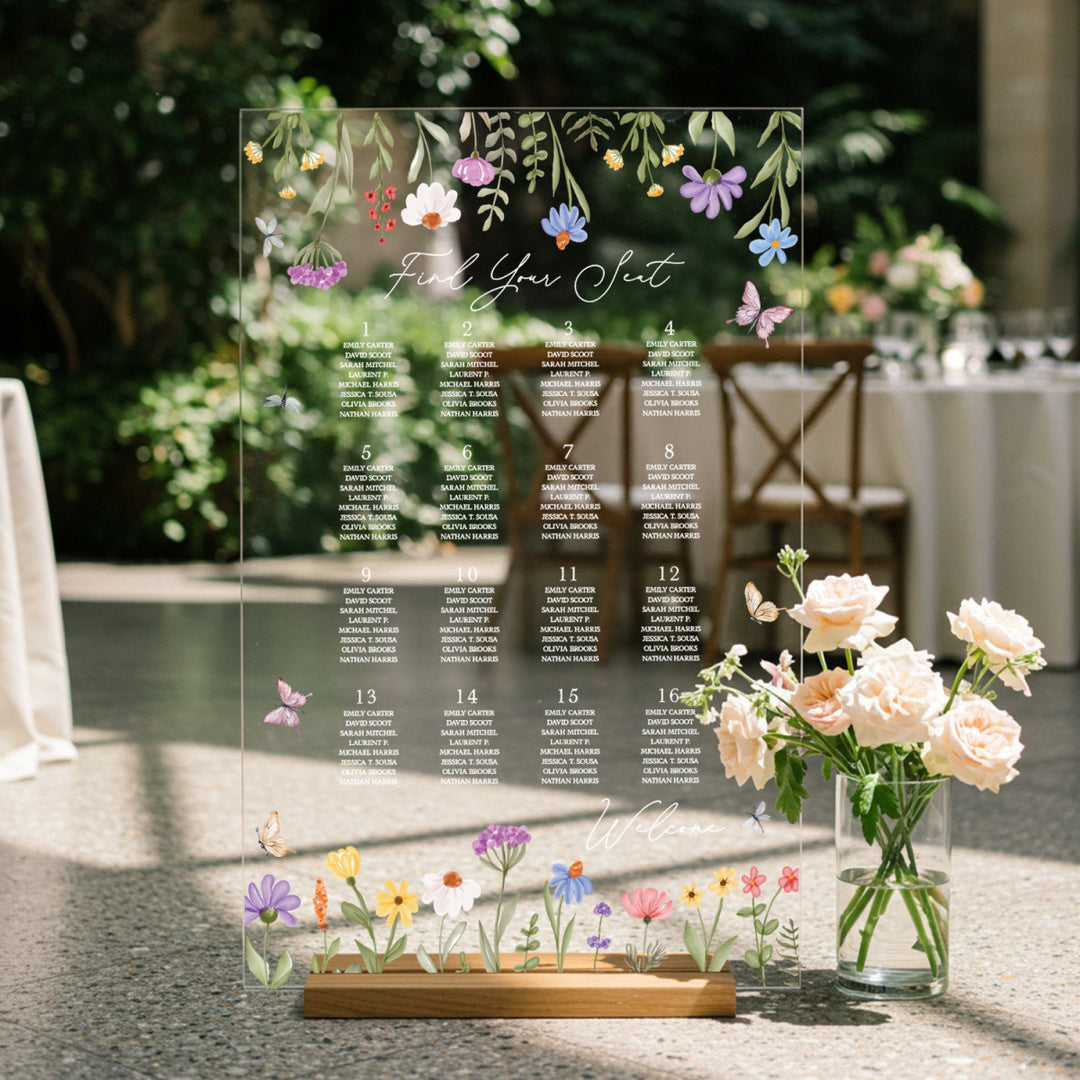 Find Your Seat Mirror Sign, Custom Wedding Seating Chart - SpeedyOrders