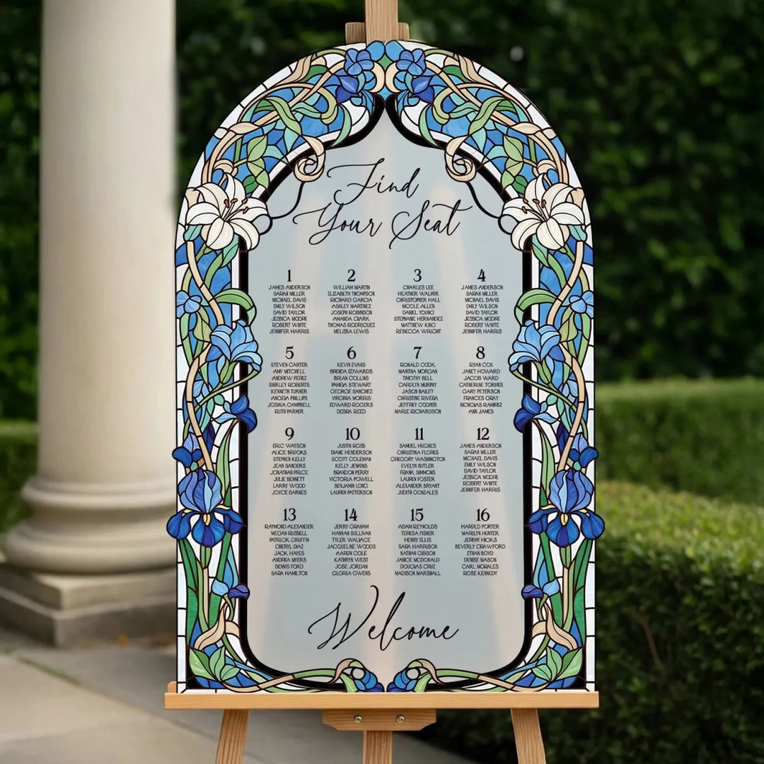 Find Your Seat Mirror Sign, Custom Wedding Seating Chart - SpeedyOrders