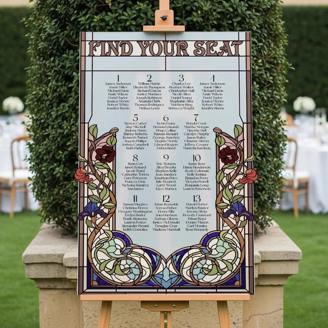 Find Your Seat Mirror Sign, Custom Wedding Seating Chart - SpeedyOrders