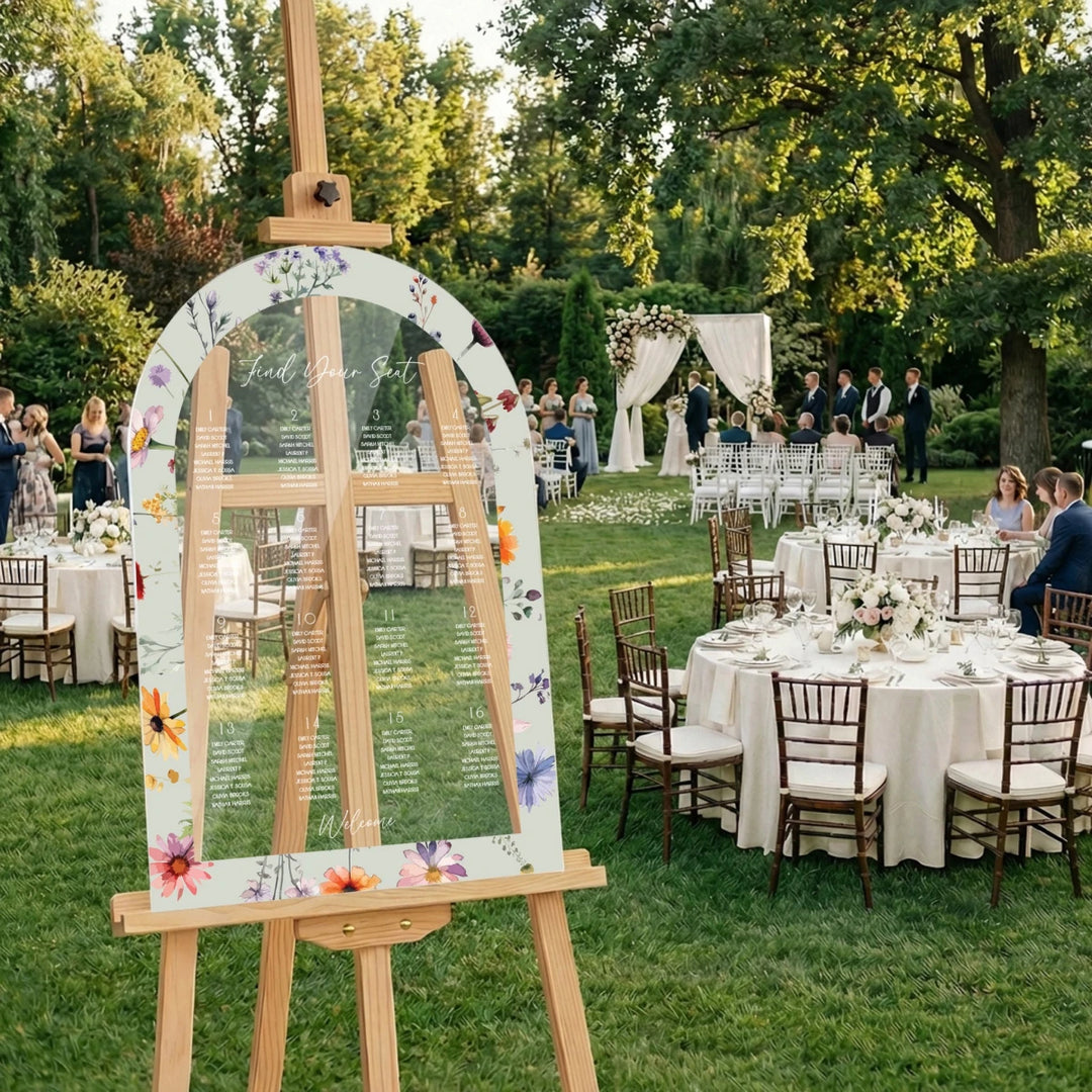 Find Your Seat Mirror Sign, Custom Wedding Seating Chart - SpeedyOrders