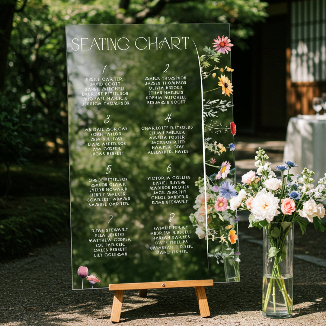 Find Your Seat Mirror Sign, Custom Wedding Seating Chart - SpeedyOrders