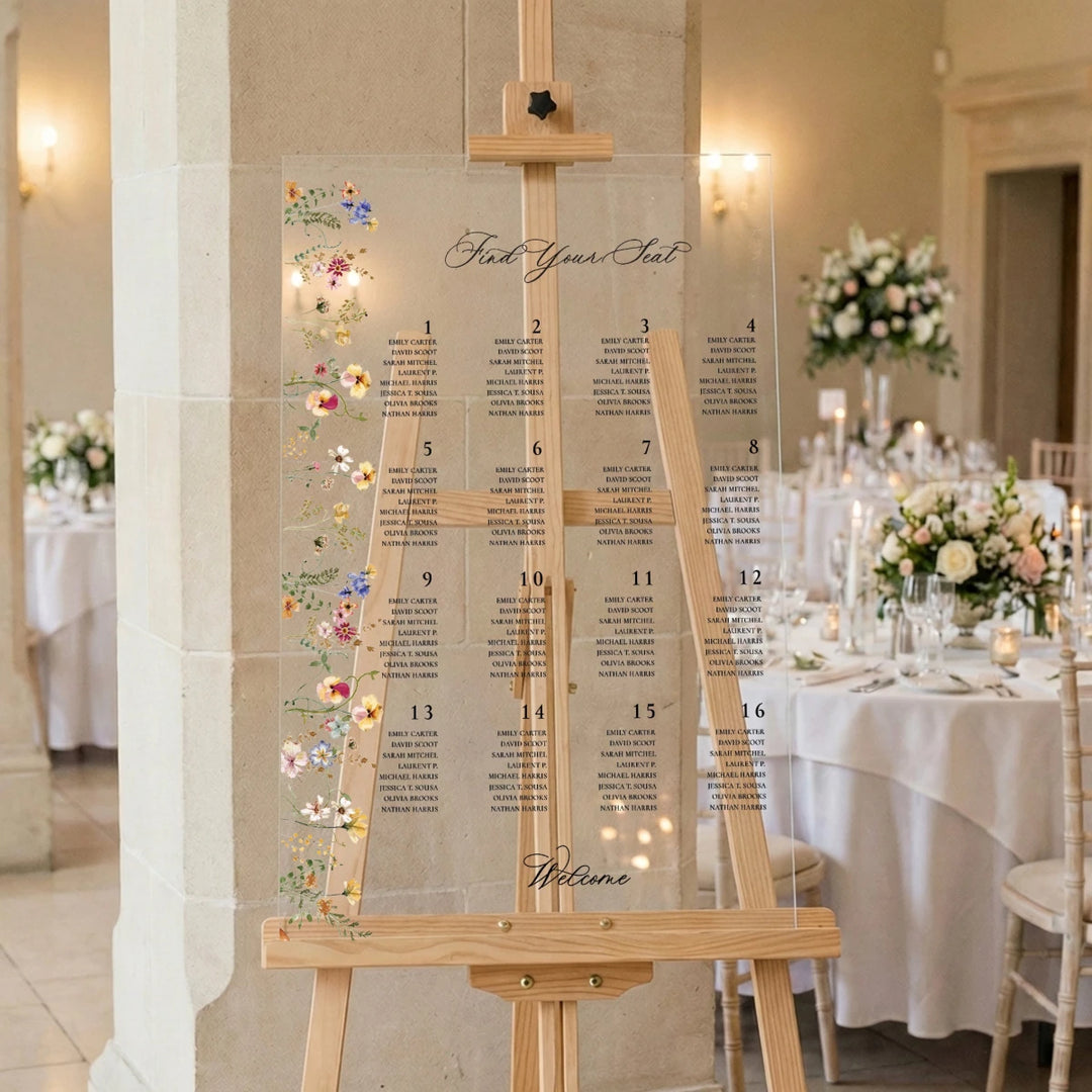 Find Your Seat Mirror Sign, Custom Wedding Seating Chart - SpeedyOrders