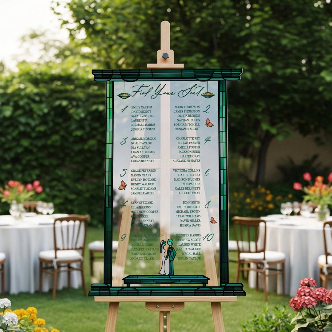 Find Your Seat Mirror Sign, Custom Wedding Seating Chart - SpeedyOrders