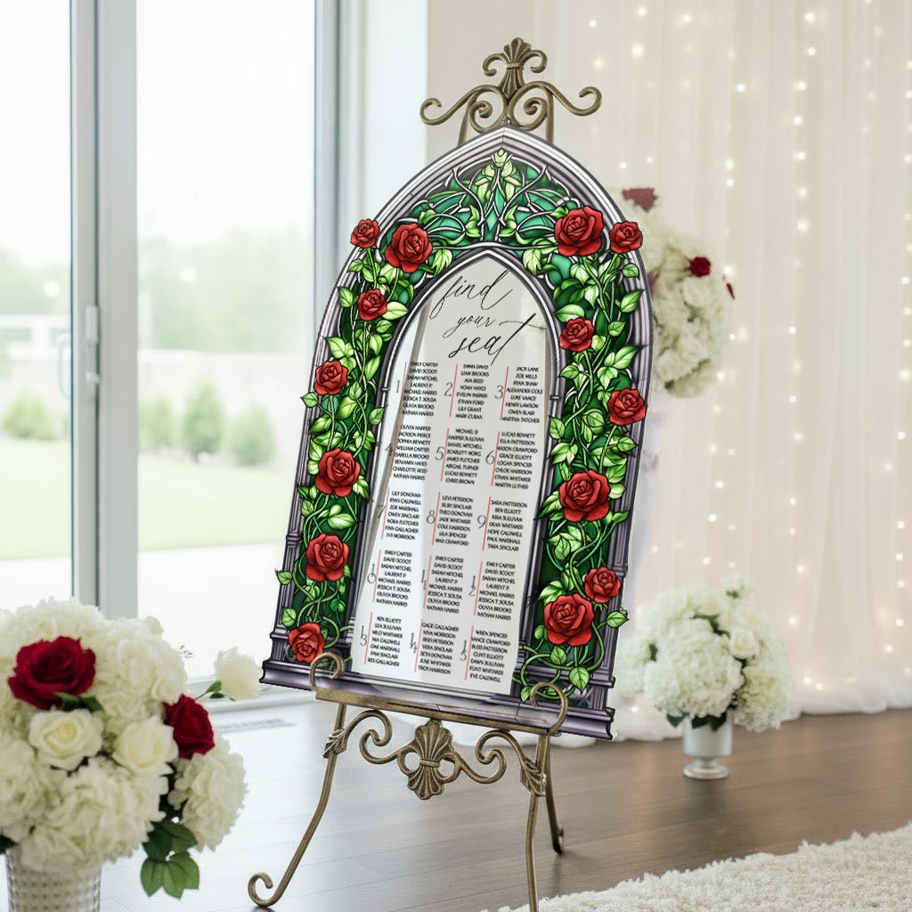 Find Your Seat Mirror Sign, Custom Wedding Seating Chart - SpeedyOrders