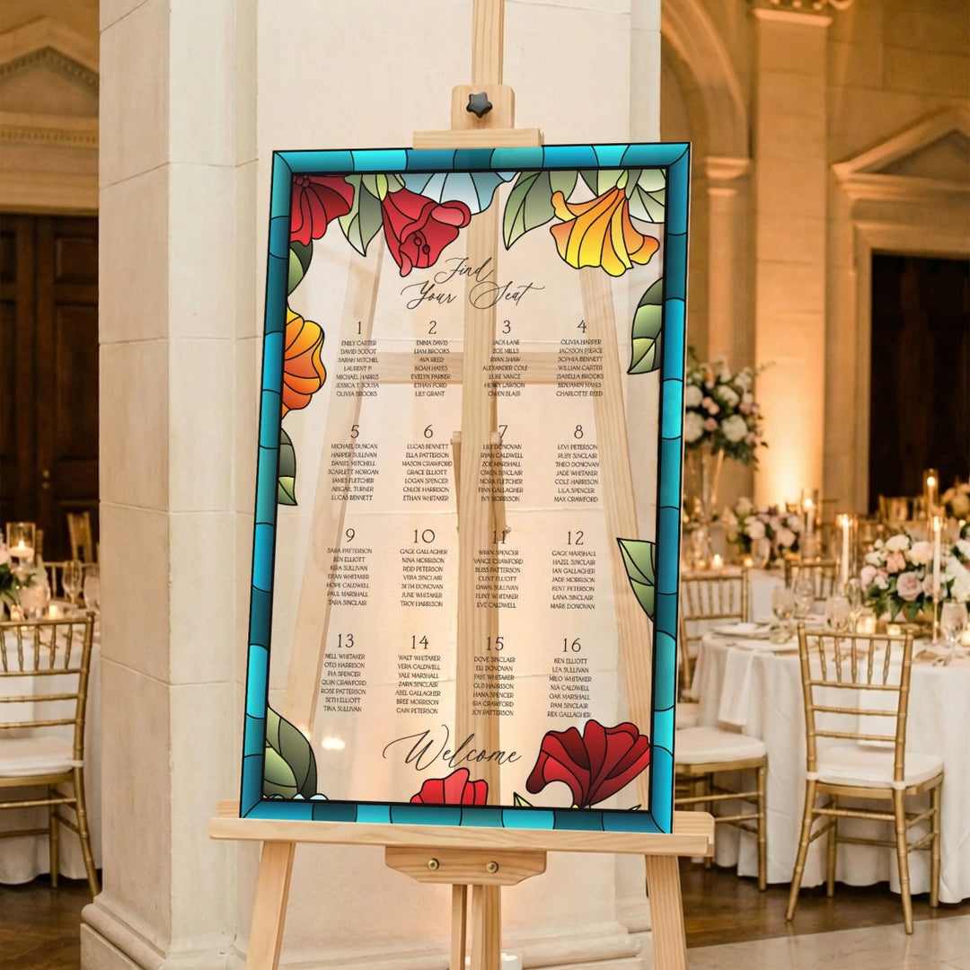 Find Your Seat Mirror Sign, Custom Wedding Seating Chart - SpeedyOrders