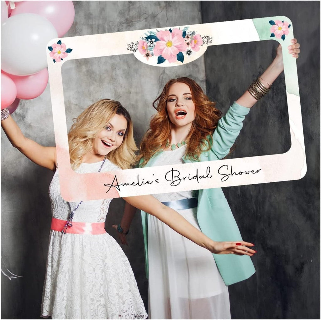 Floral Bridal Shower Photo Booth Frame - SpeedyOrders