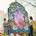 Floral bridal shower Sign, Stained Glass Bridal Shower Welcome Sign. - SpeedyOrders