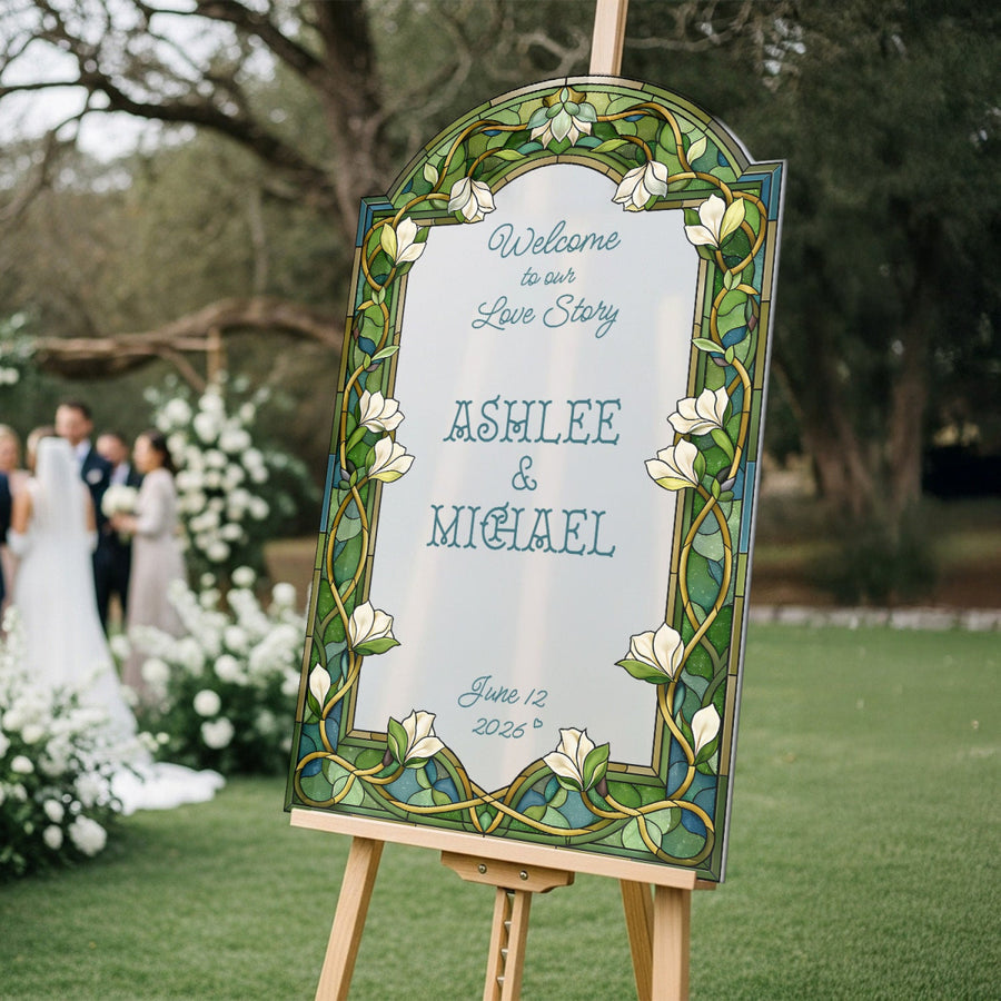 Floral Wedding Welcome Sign – SpeedyOrders