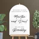 Frosted Acrylic Engagement Sign, Engagement Welcome Sign, Engagement Party Sign - SpeedyOrders