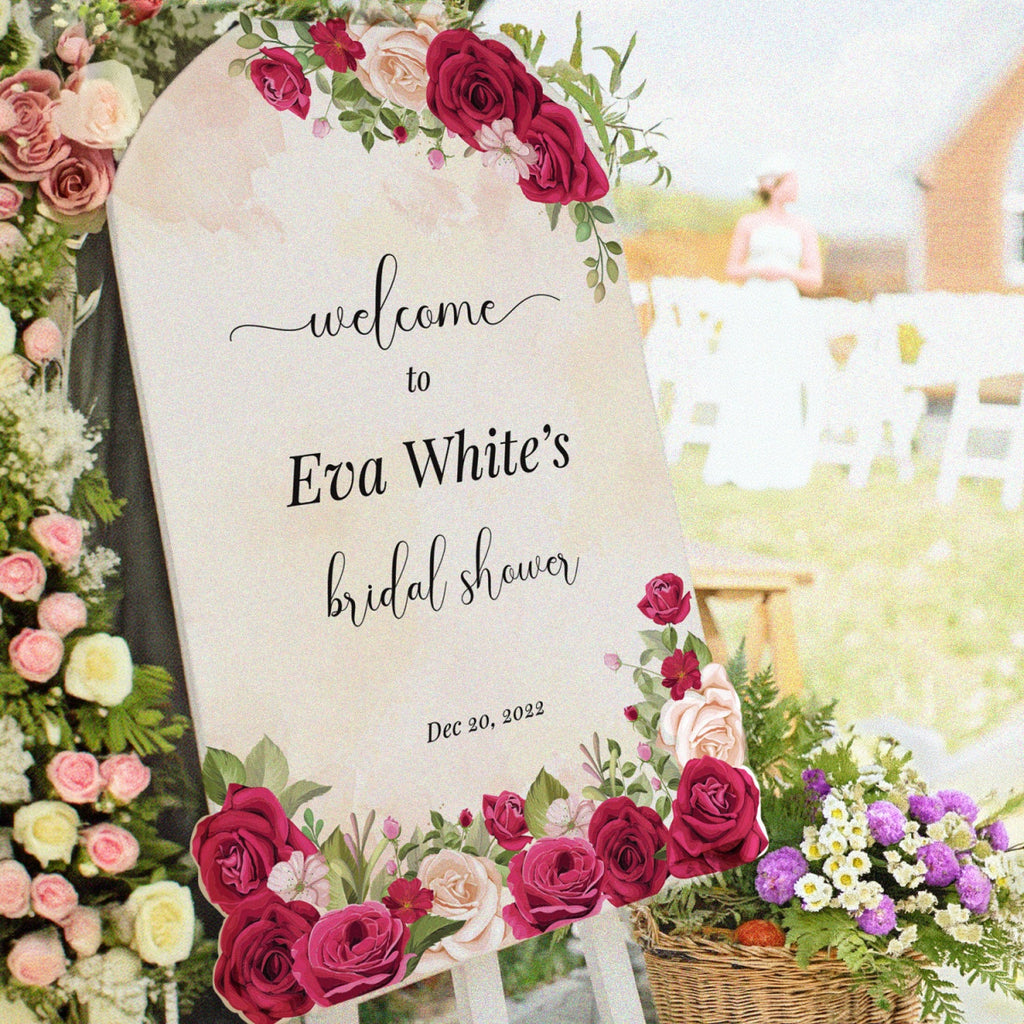 Frosted Acrylic Wedding Welcome Sign, Acrylic Wedding Sign - SpeedyOrders