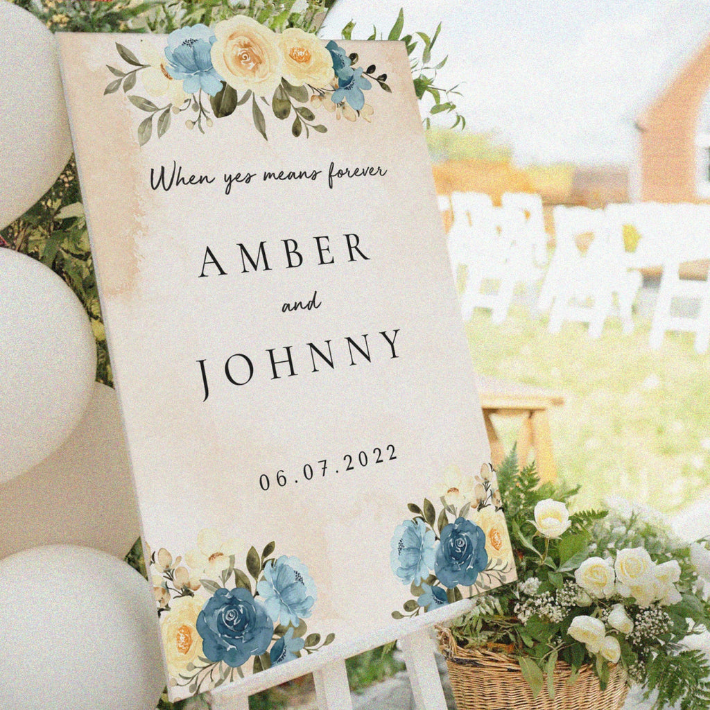 Frosted Acrylic Wedding Welcome Sign, Acrylic Wedding Sign - SpeedyOrders