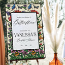 Here's To A Lifetime Of Butterflies Bridal Shower Sign, Stained Glass Bridal Shower Sign - SpeedyOrders