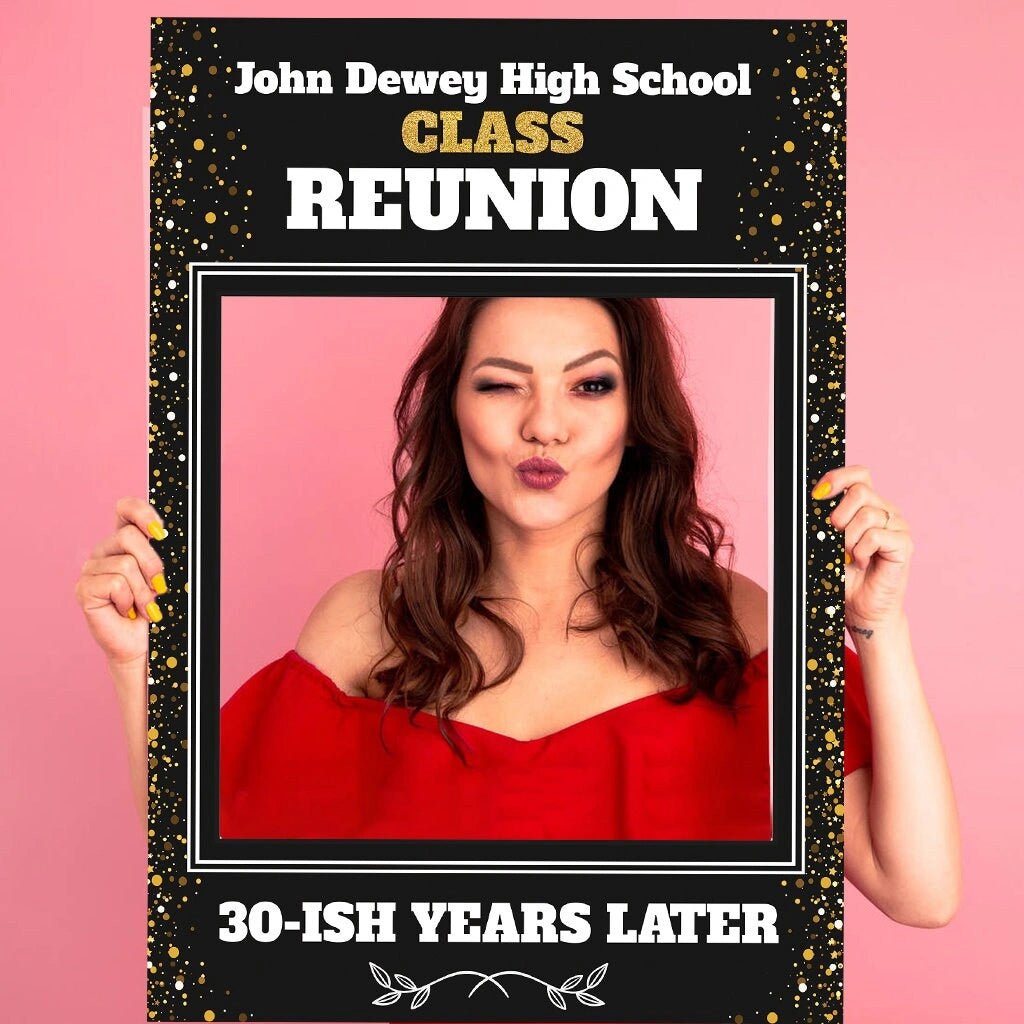 High School Reunion Photo Booth, School Reunion Selfie Frame - SpeedyOrders