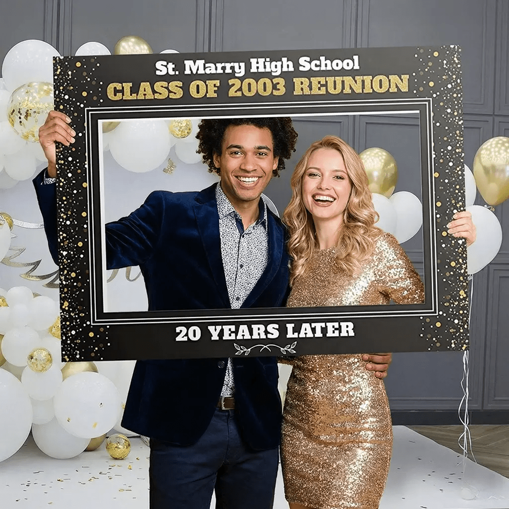 High School Reunion Photo Booth, School Reunion Selfie Frame - SpeedyOrders