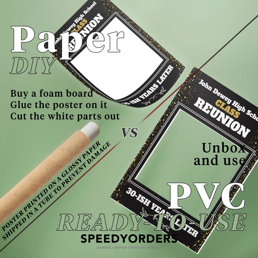 High School Reunion Photo Booth, School Reunion Selfie Frame - SpeedyOrders