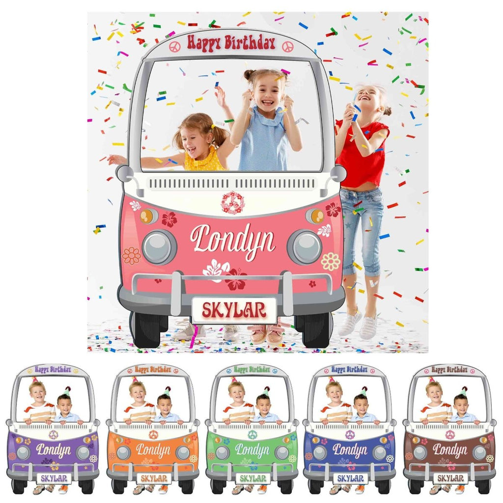 Hippie Van Photo Booth Selfie Frame - SpeedyOrders