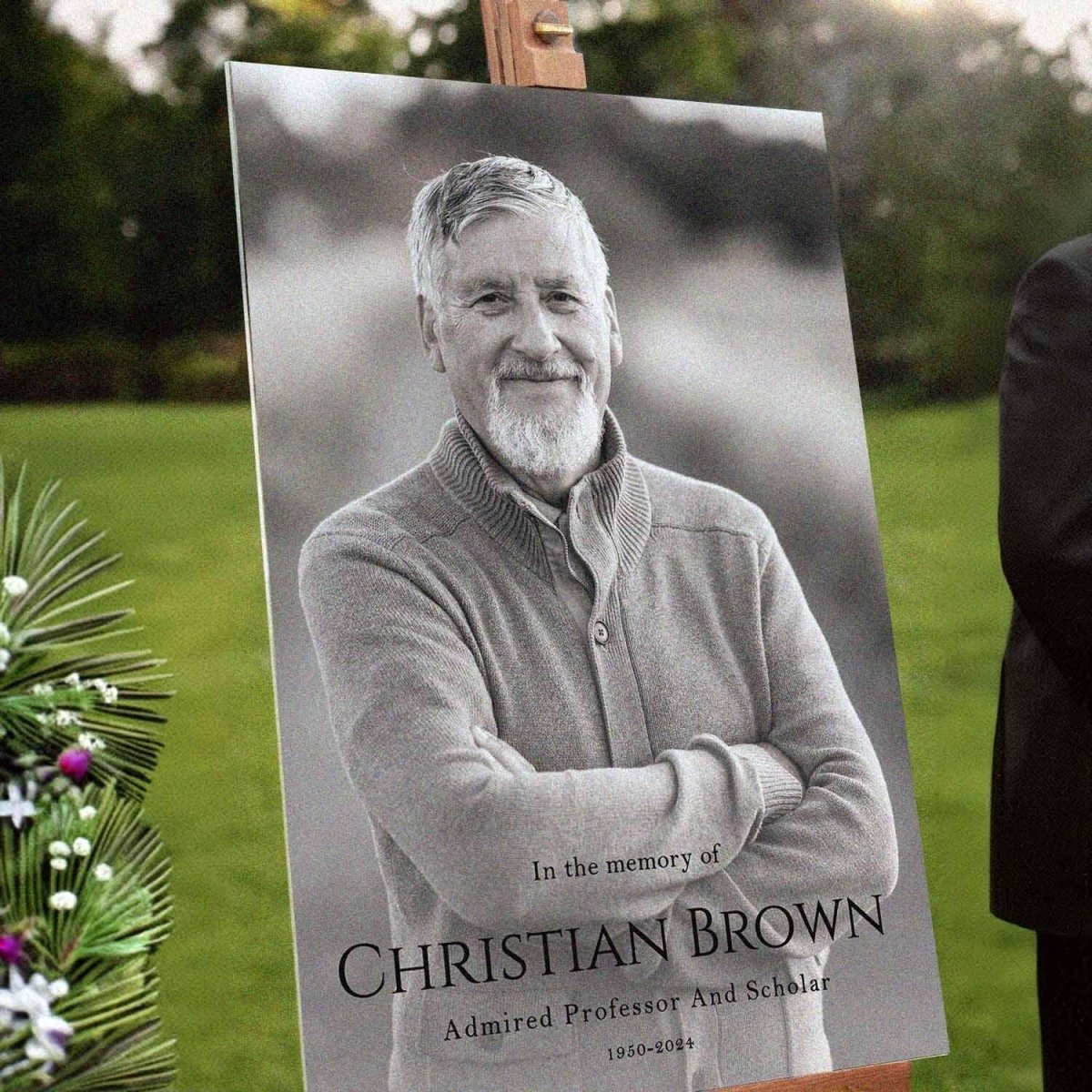 In Loving Memory Sign With Photo, Custom Funeral Welcome Signage ...