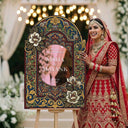 Indian Wedding Sign, Burgundy Indian Wedding Welcome Sign - SpeedyOrders