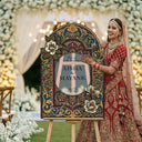 Indian Wedding Sign, Burgundy Indian Wedding Welcome Sign - SpeedyOrders