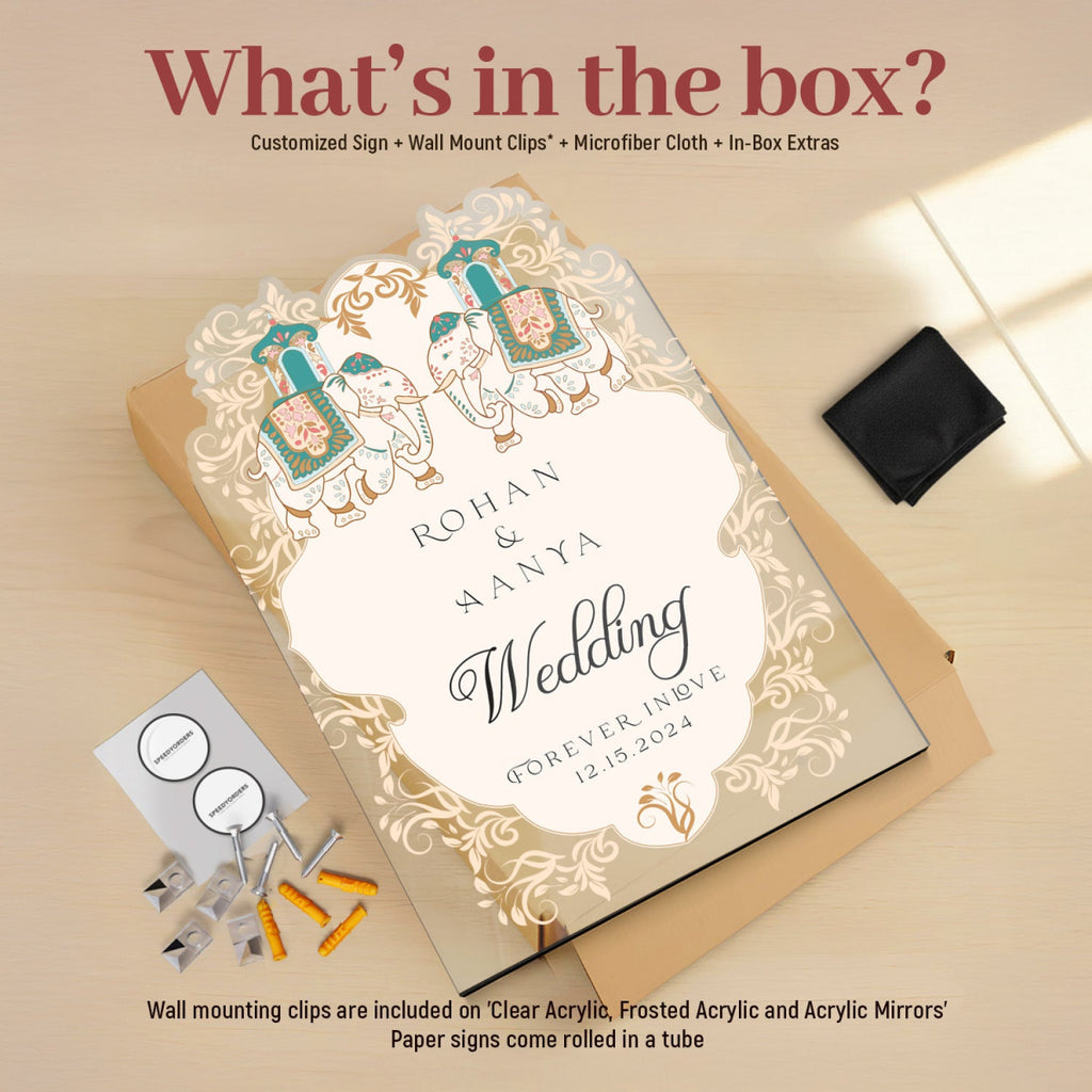 Indian Wedding Sign, Indian Wedding Welcome Sign - SpeedyOrders