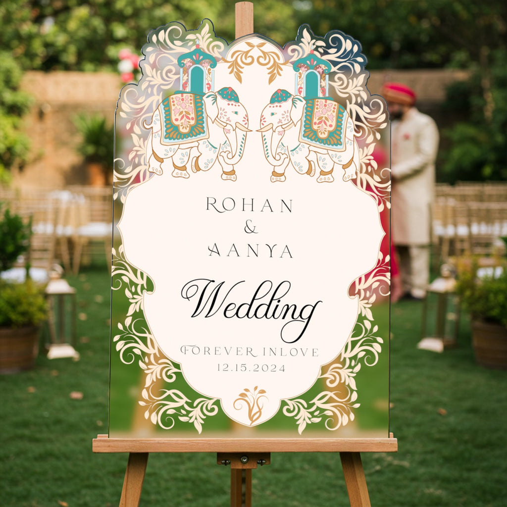Indian Wedding Sign, Indian Wedding Welcome Sign - SpeedyOrders