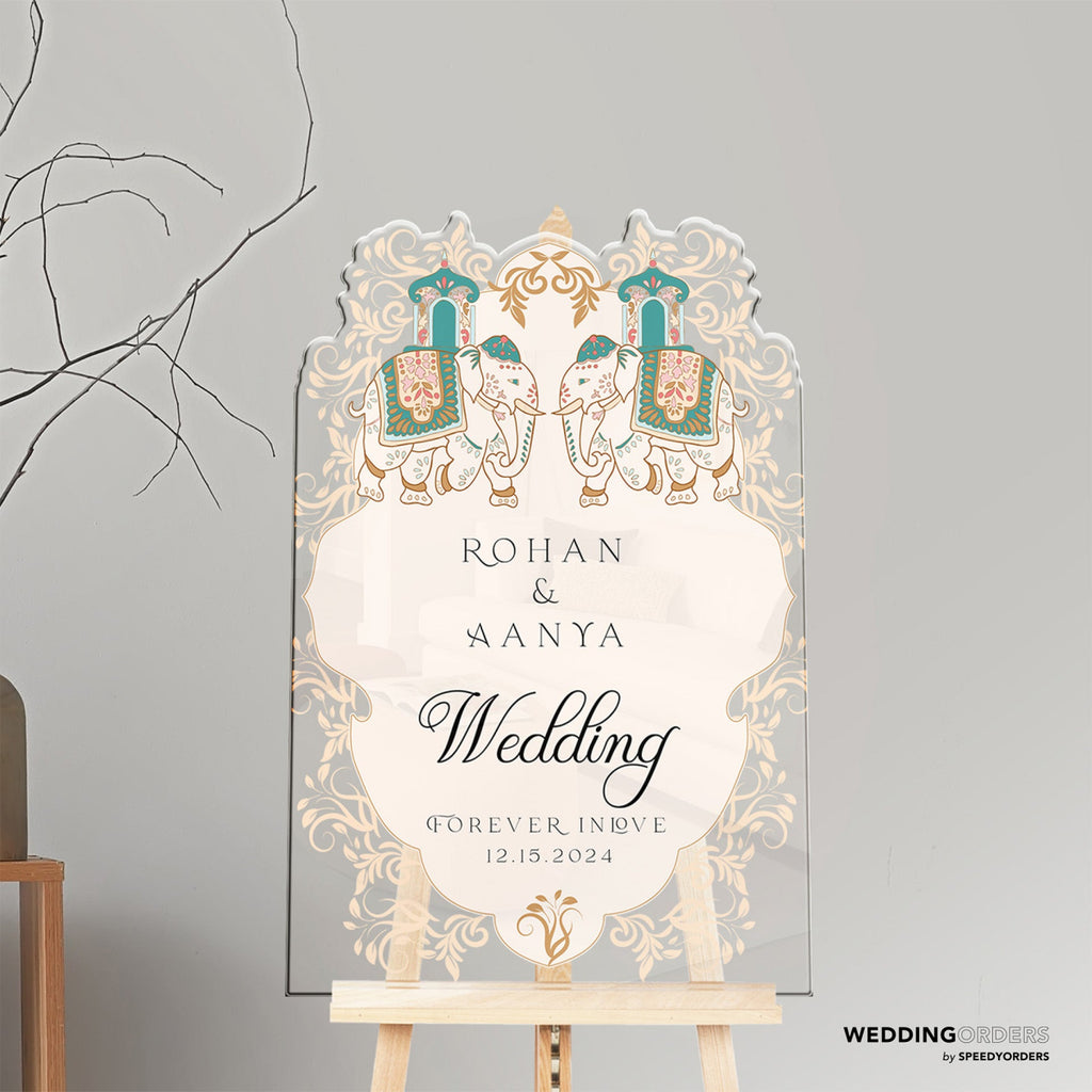 Indian Wedding Sign, Indian Wedding Welcome Sign - SpeedyOrders
