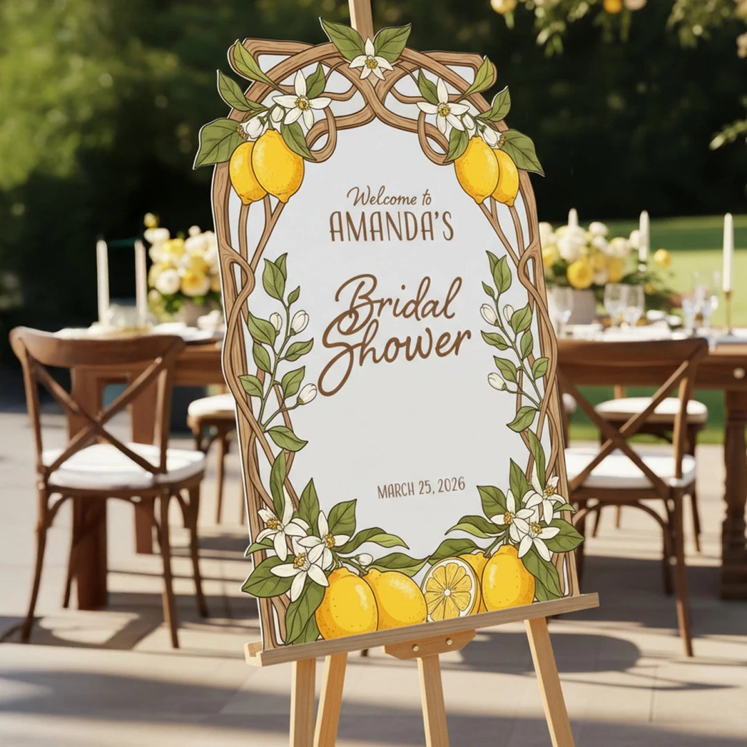 Lemon Bridal Shower Sign - SpeedyOrders