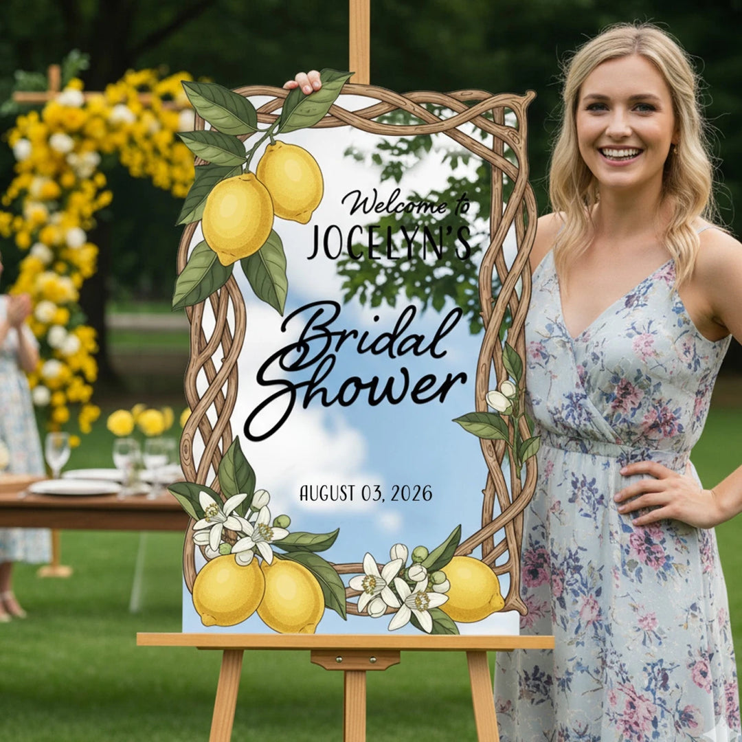 Lemon Bridal Shower Sign - SpeedyOrders