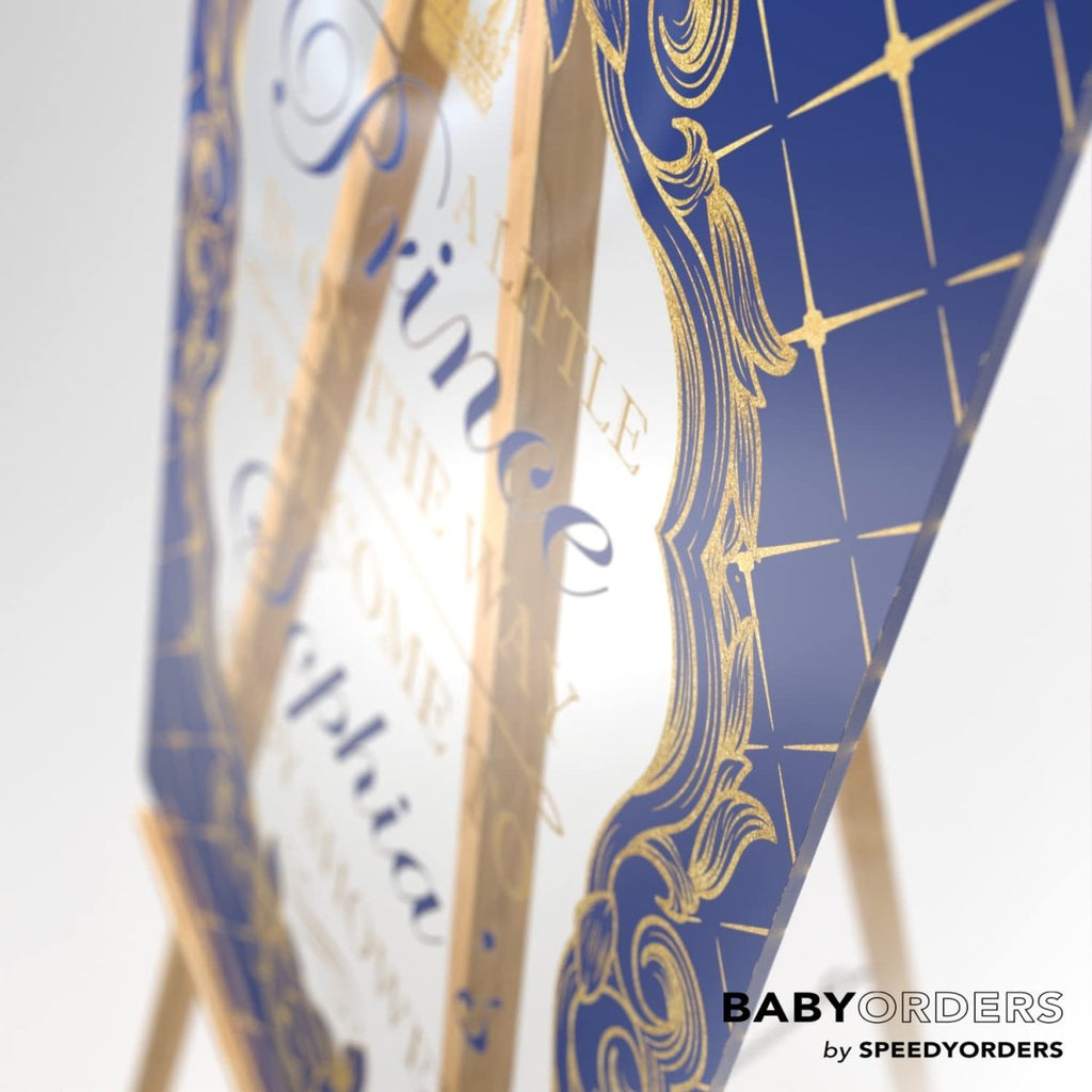 Little Prince Baby Shower Welcome Sign - SpeedyOrders