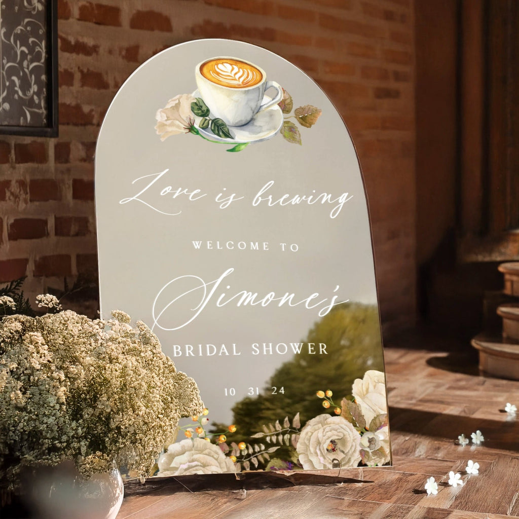 Love is Brewing Bridal Shower Sign - SpeedyOrders