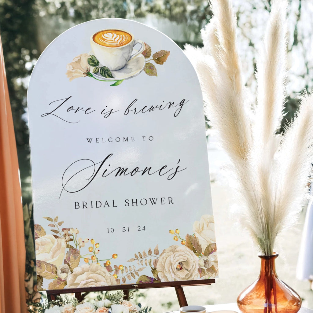 Love is Brewing Bridal Shower Sign - SpeedyOrders