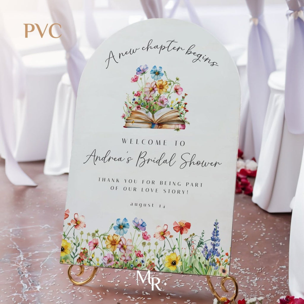 Love Is In Bloom Bridal Shower Sign, Wildflowers Bridal Shower Sign - SpeedyOrders