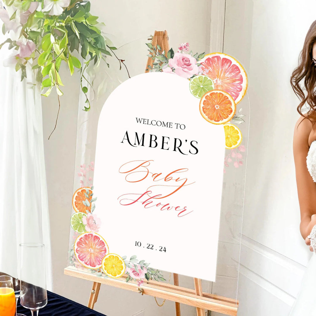 Mamas Main Squeeze Baby Shower Welcome Sign - SpeedyOrders