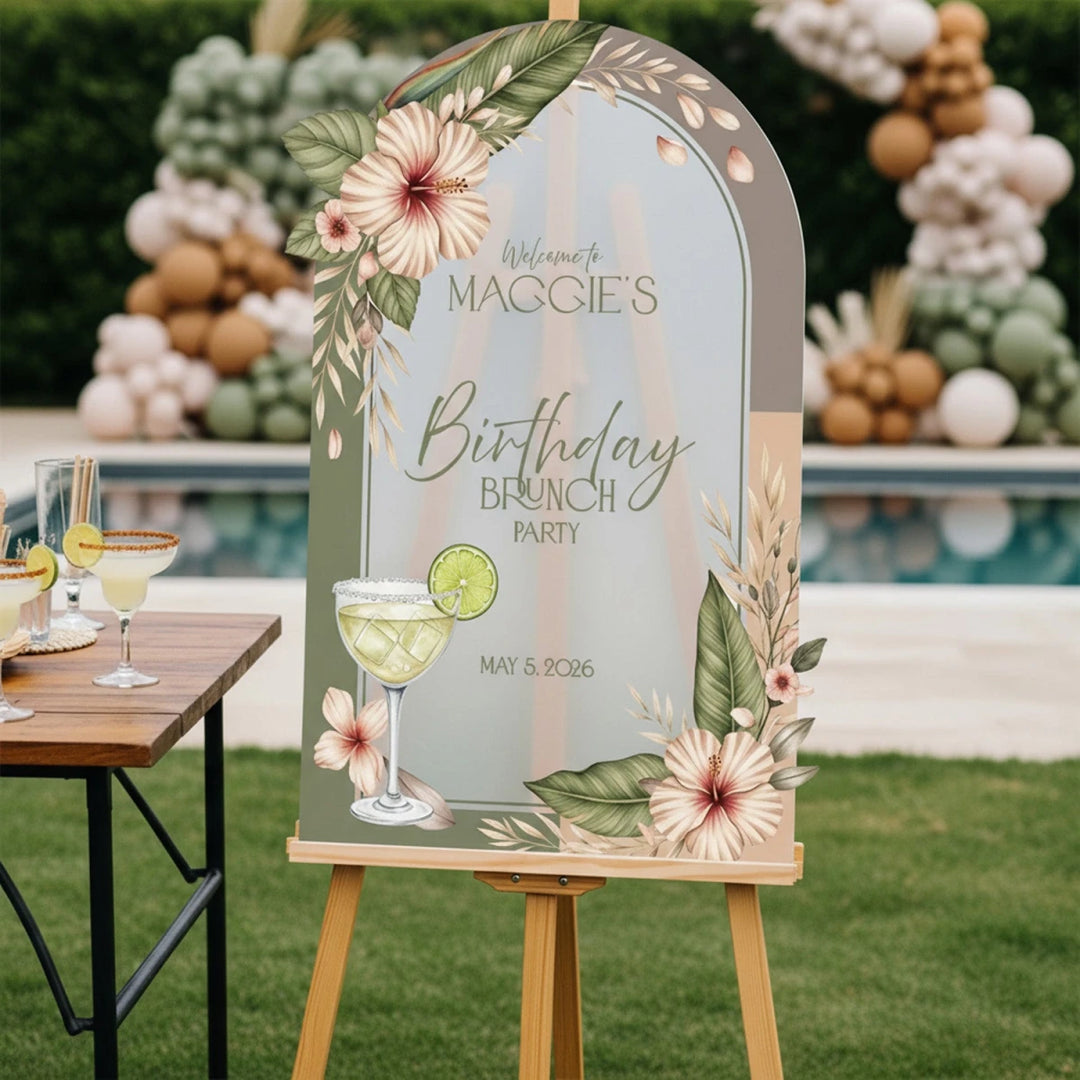 Margarita Birthday Brunch Sign - SpeedyOrders
