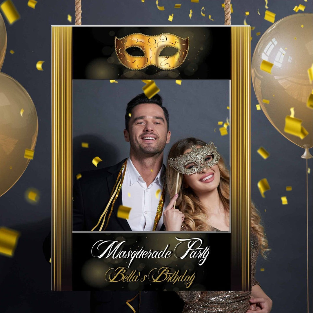 Masquerade Party Photo Booth Frame - SpeedyOrders