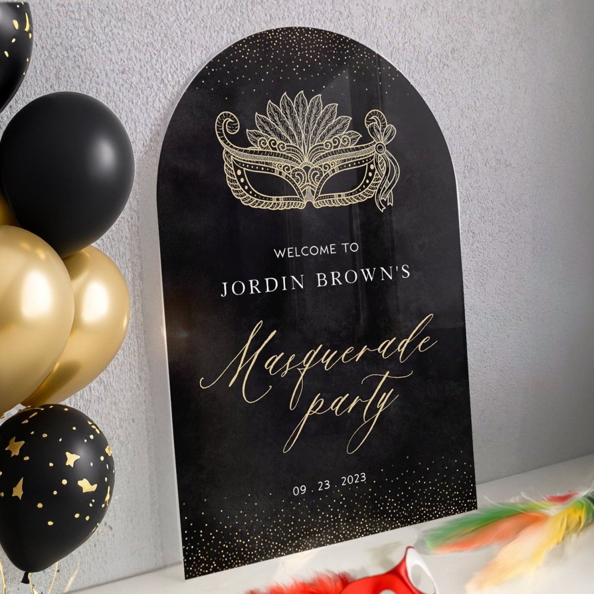 Handmade Masquerade Invitations