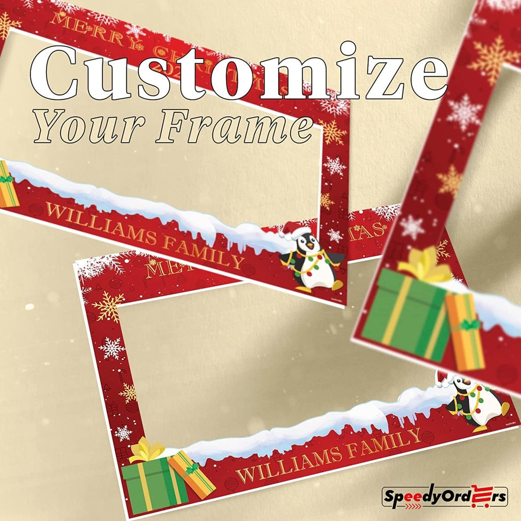 Merry Christmas Selfie Photo Booth Frame - SpeedyOrders