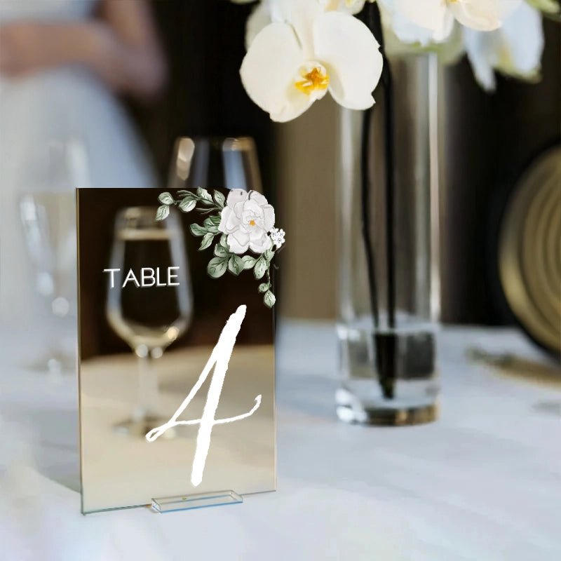 Mirror Wedding Welcome Sign Bundle Set, Seating Chart, Order Of Events and Table Signs - SpeedyOrders