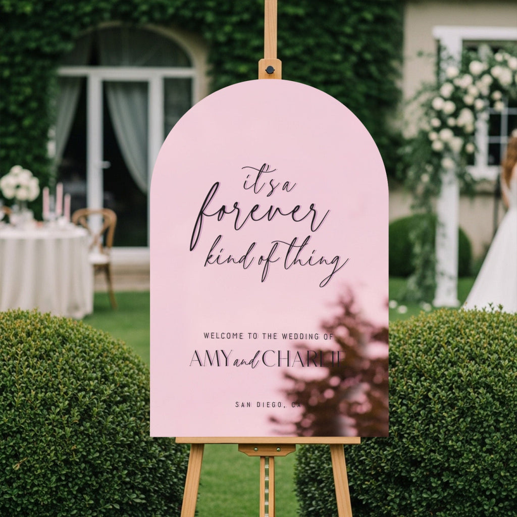 Mirror Wedding Welcome Sign, Gold Wedding Sign, Gold Mirror Wedding Sign - SpeedyOrders