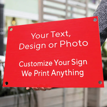 Personalized Aluminum Composite Signs – Durable Indoor & Outdoor UV Printed Dibond - SpeedyOrders