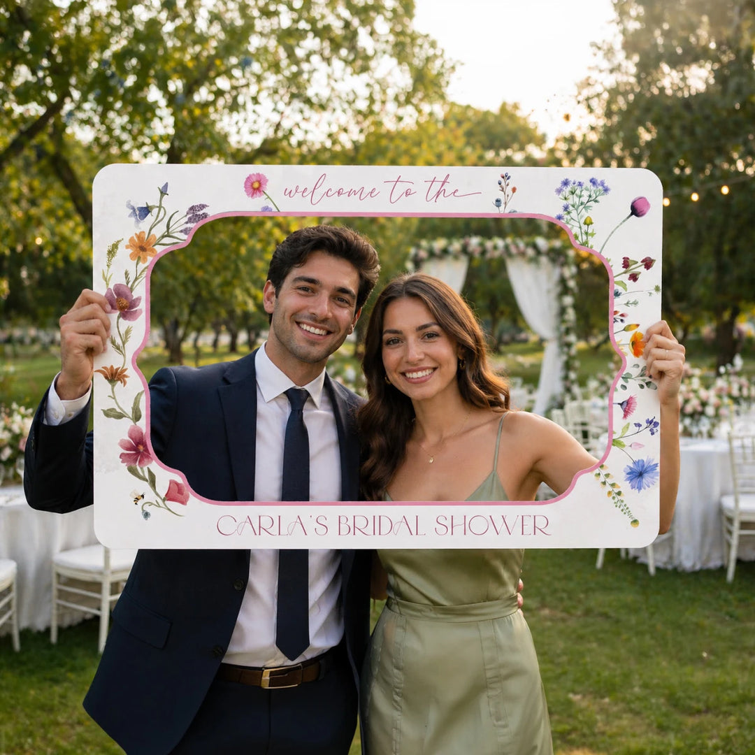 Personalized Bridal Shower Photo Booth Frame - SpeedyOrders