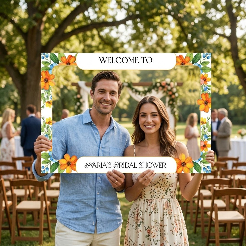 Personalized Bridal Shower Photo Booth Frame - SpeedyOrders