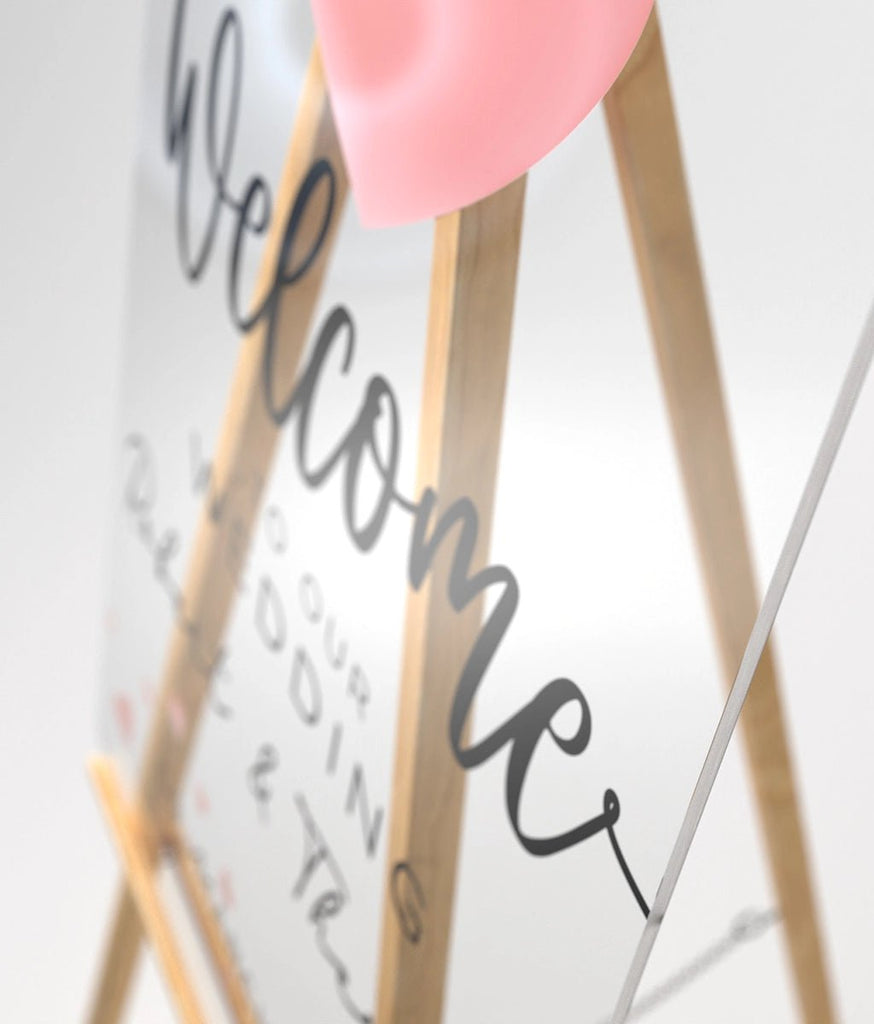 Personalized Clear Acrylic Wedding Sign - SpeedyOrders