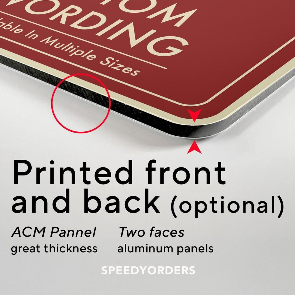 Personalized Decorative Outdoor Metal Signs, Customized Driveway Signs - SpeedyOrders