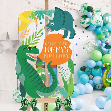 Personalized Dinosaur Birthday Sign - SpeedyOrders