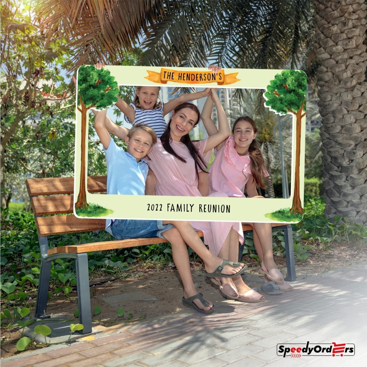 Reunited Frame Personalized Family Reunion Photo Booth Frame | SpeedyOrders