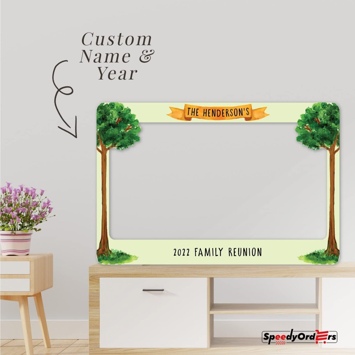 Reunited Frame Personalized Family Reunion Photo Booth Frame | SpeedyOrders
