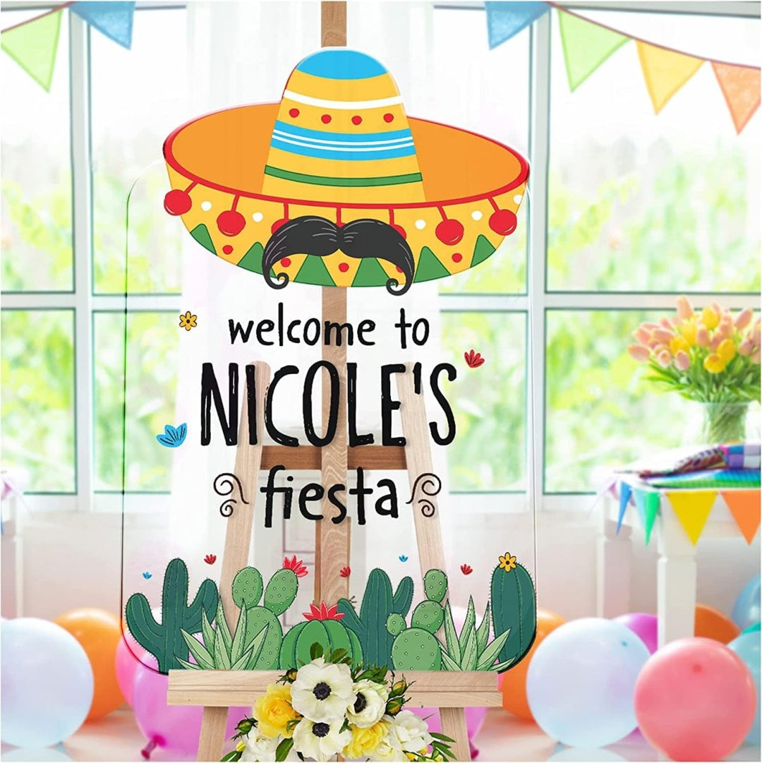 Personalized Fiesta Birthday Sign - SpeedyOrders