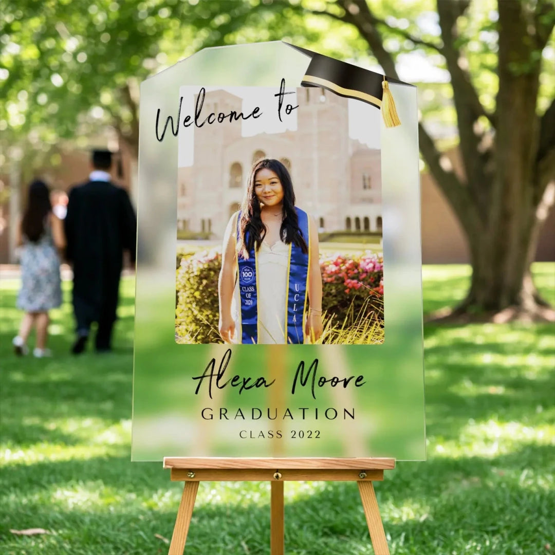 Personalized Graduation Sign — Custom Party Welcome Sign - SpeedyOrders